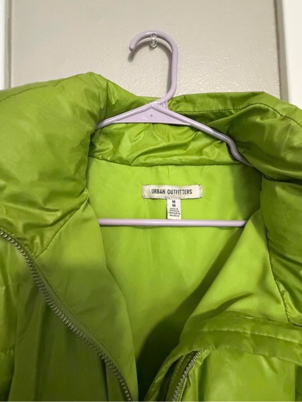 lime puffer jacket - Picture 3 of 3